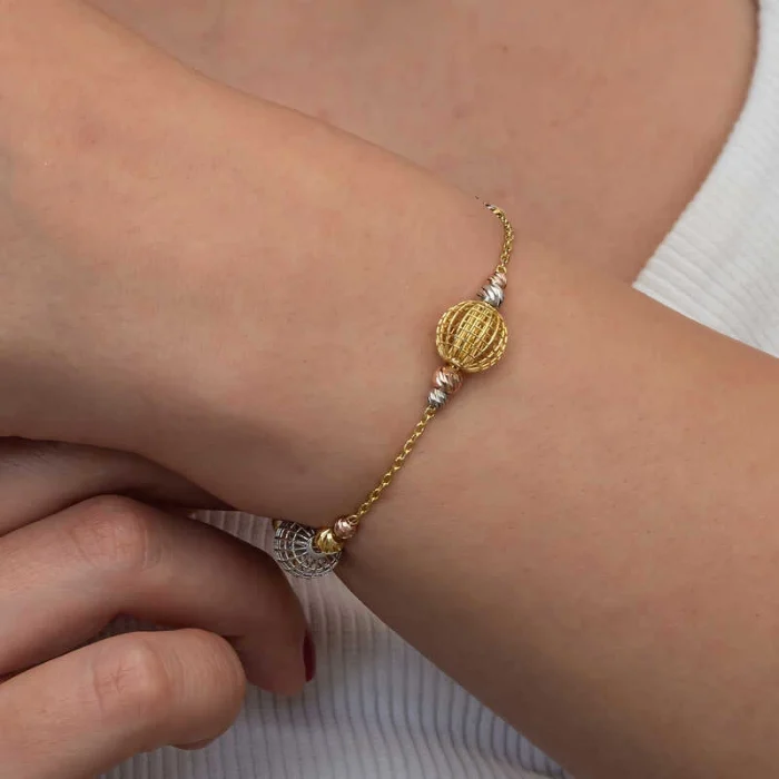 Luz&Pos Gümüş Renkli Toplu Dorika Kadın Bileklik