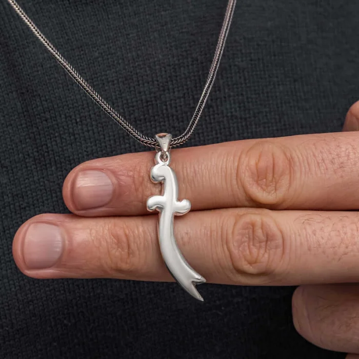 Luz&Pos Gümüş Zülfikar Kılıcı Erkek Kolye