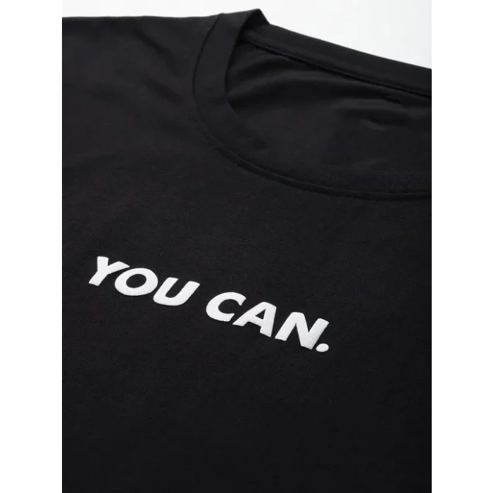 Luz&Pos Kadın Baskılı Oversize T-shirt - Siyah