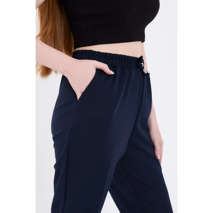 Luz&Pos Kadın Tam Kalıp Basic Eşofman Pantolon - Lacivert