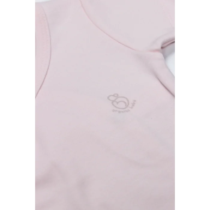 Luz&Pos Organik Natural Basic Style Kruvaze Uzun Kol Body Bs17102 Pembe