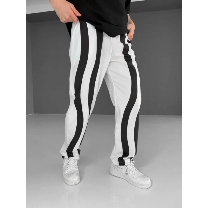 Luz&Pos Paraşüt Kumaş Eşofman - Beyaz