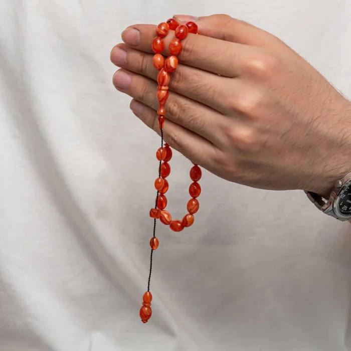 Luz&Pos Sıkma Kehribar Tesbih