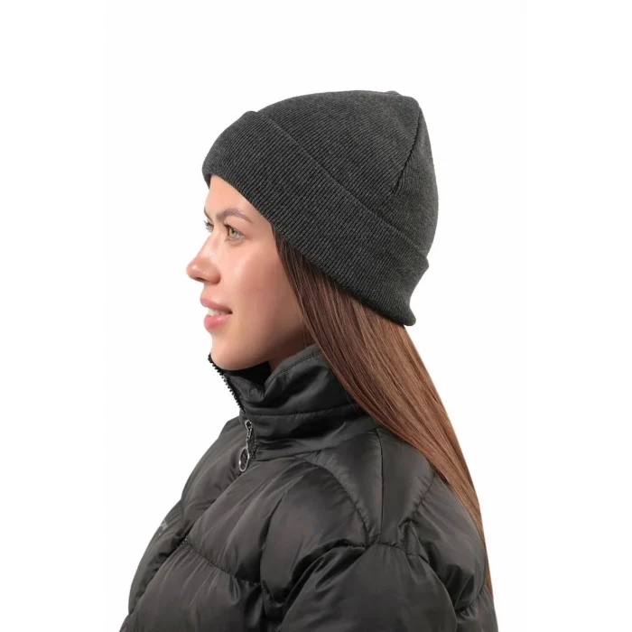 Luz&Pos Tam Kalıp Kışlık Triko Bere - Antrasit