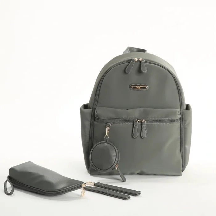 M&Y Diamond Anne Bebek Bakım Sırt Çantası 7345 Gri
