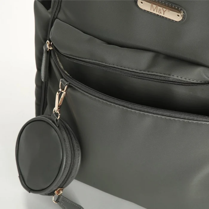 M&Y Diamond Anne Bebek Bakım Sırt Çantası 7345 Gri