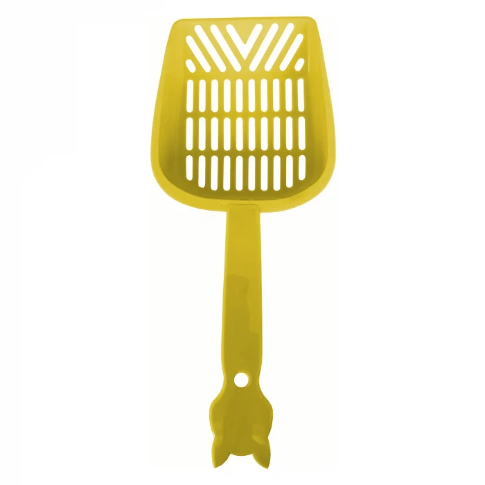 Markapet İnce Elekli Kedi Kumu Küreği Medium 10-25 cm Sarı