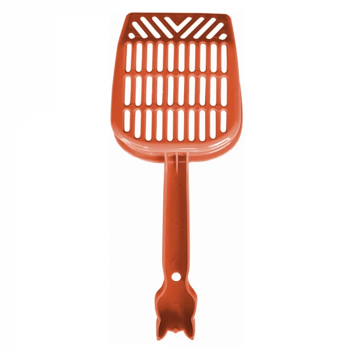 Markapet İnce Elekli Kedi Kumu Küreği Medium 10-25 cm Turuncu