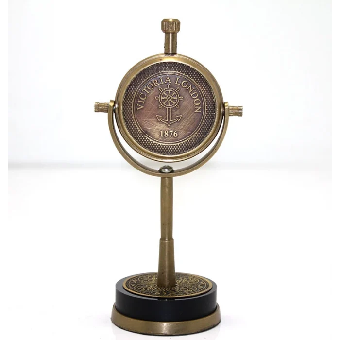 Masa Üstü Pirinç Saat Model 4