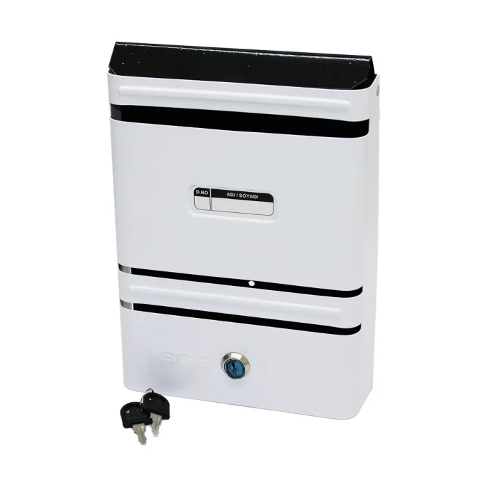 Metal Beyaz Posta Kutusu