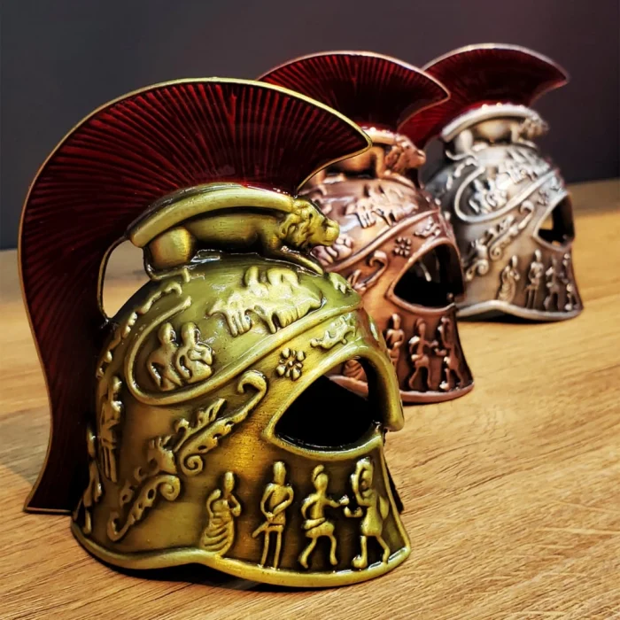 Metal Dekoratif Şövalye Miğferi