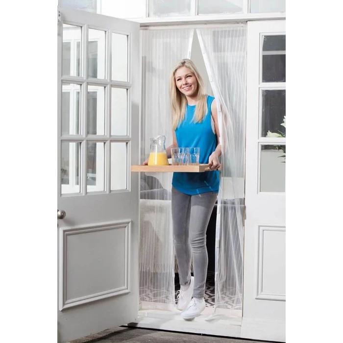 Mıknatıslı Manyetik Kapı Sinekliği Sineklik Tülü Perde (60cm X 210cm 2 Adet Tül)