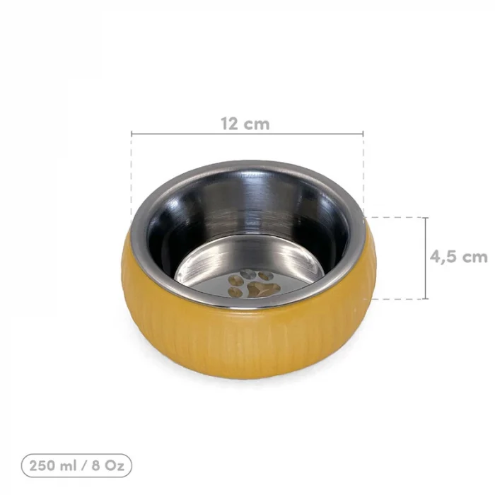 Mikopet Organik Seramik Mama Kabı Sarı