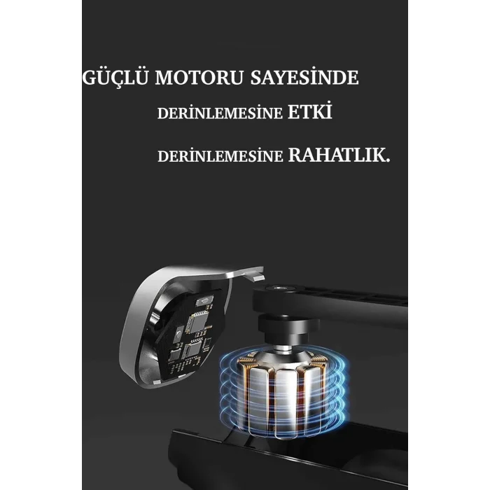 Mini Profesyonel Şarjlı Masaj Aleti 4 Başlıklı Kh-800