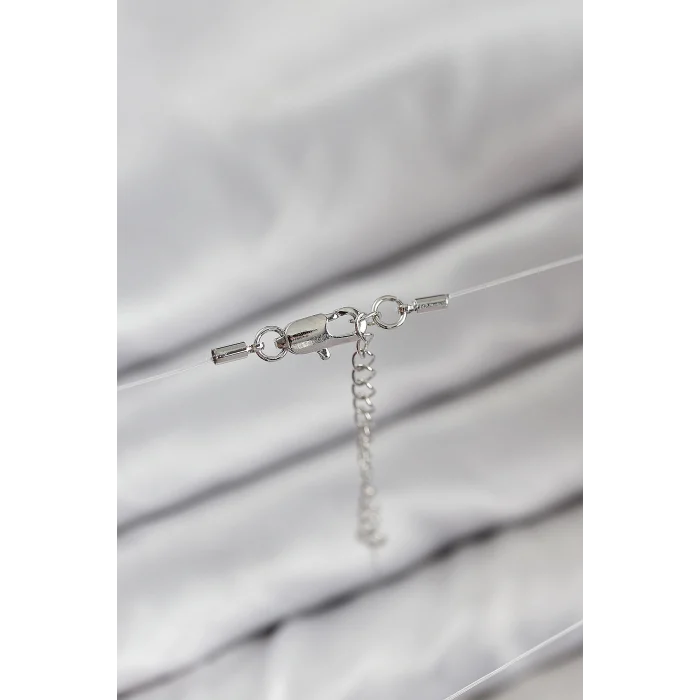 Misineli Topcuk Model Gümüş Renk Hayalet Kolye