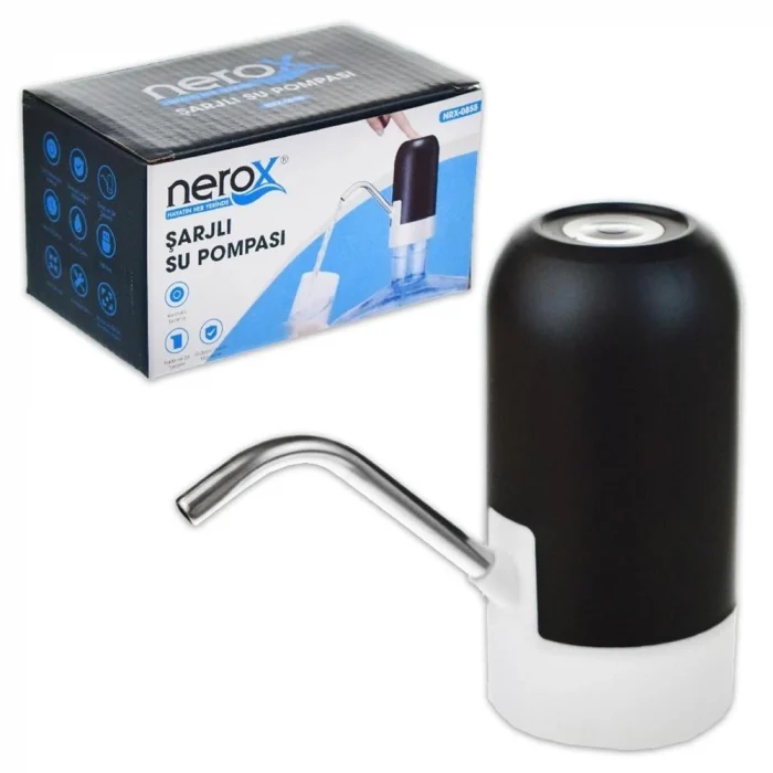 Nerox Şarjlı Damacana u Pompası Siyah