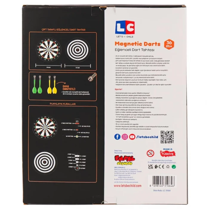 31064-Eğlenceli Manyetik Dart