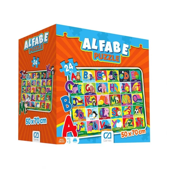 Alfabe 24 Parça Yer Puzzle