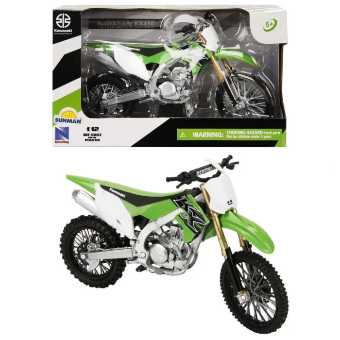 57483 NessiWorld- Kawasakı  KX450 Yeşil 1:12