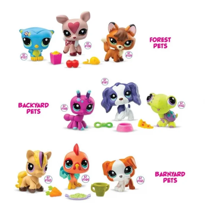 6469 NessiWorld-Littlest Pet Shop NessiWorldşler 3’lü Figür Setİ