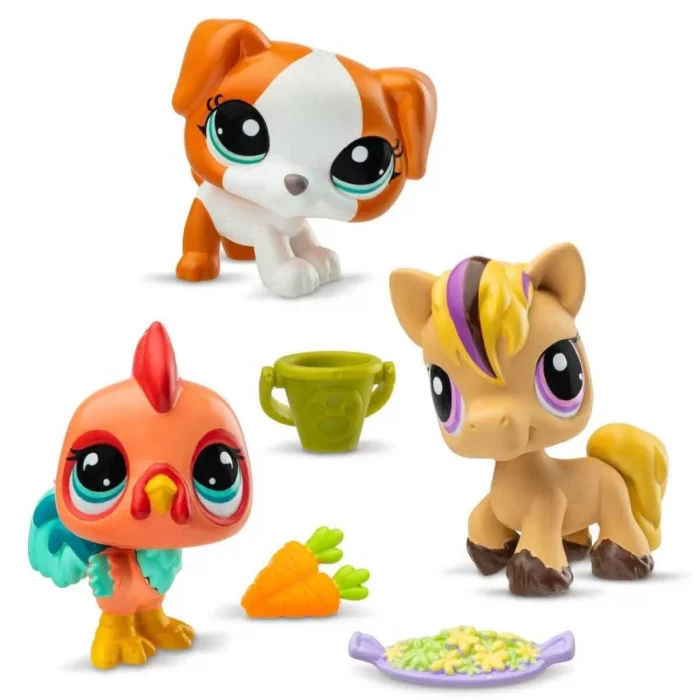 6469 NessiWorld-Littlest Pet Shop NessiWorldşler 3’lü Figür Setİ