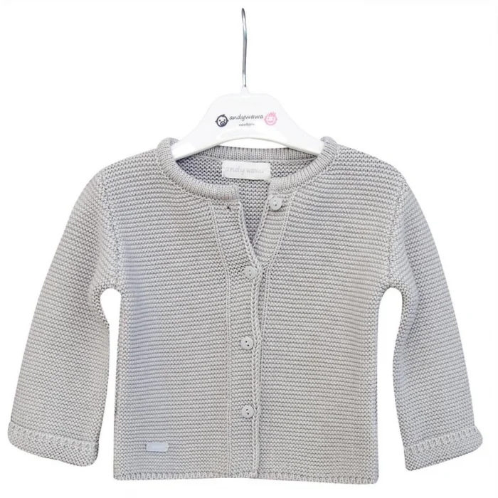 AC24333 Basic Bebe Ceket Grey Melange