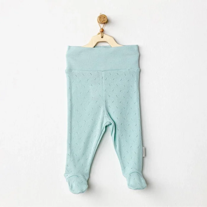 AC24706 Jacquard Patikli Bebek Pantolon Green