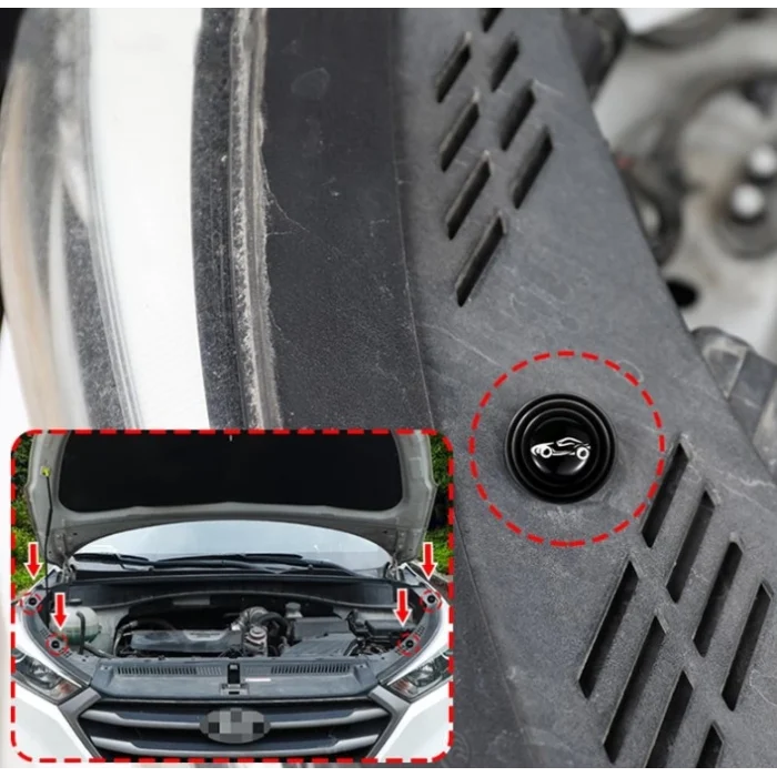 Araba Kapı Ses ve Darbe Emici Pad 10 Adet Siyah