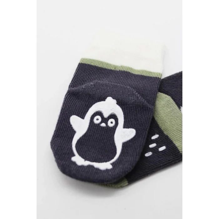 NessiWorld Hayvan Figürlü Kaymaz Erkek Soket Çorap 2Li BS10119 Antrasit(ADET FİYATIDIR)