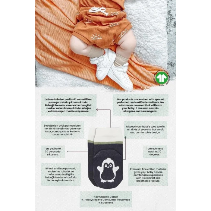 NessiWorld Hayvan Figürlü Kaymaz Erkek Soket Çorap 2Li BS10119 Antrasit(ADET FİYATIDIR)