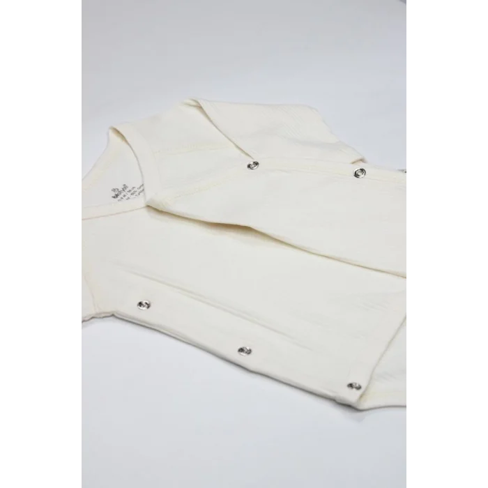 NessiWorld Organic Modal Flying Balloons Kruvaze Uzun Kol Body BS17121 Ekru