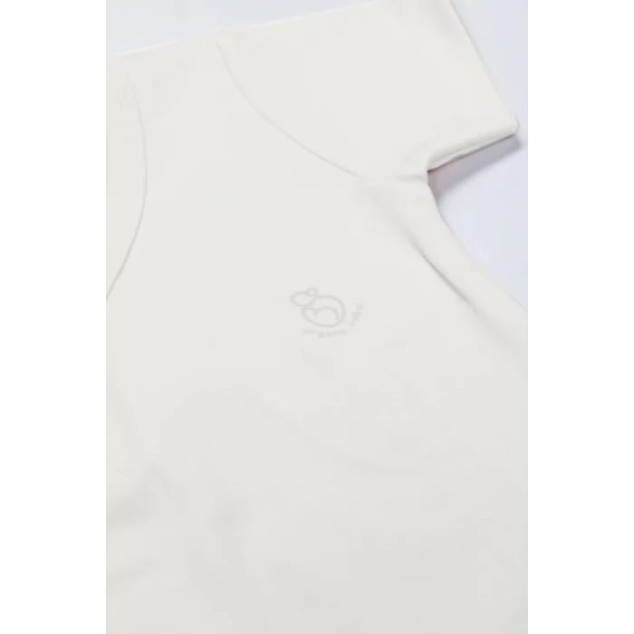 Bistyle Organik Natural Basic Style Kruvaze Yarım Kol Body BS17101 Ekru