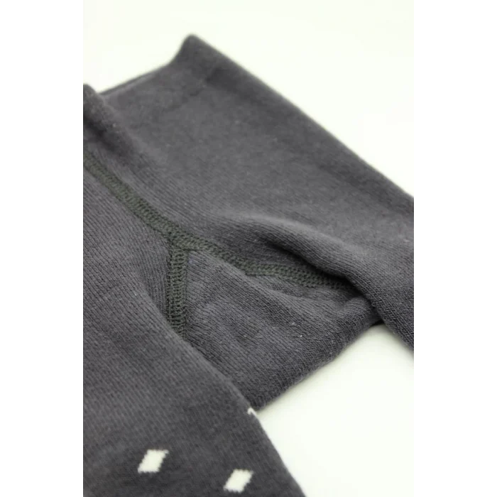 NessiWorld Tekli Puan Kaymaz Havlu Külotlu Çorap BS50502 Antrasit