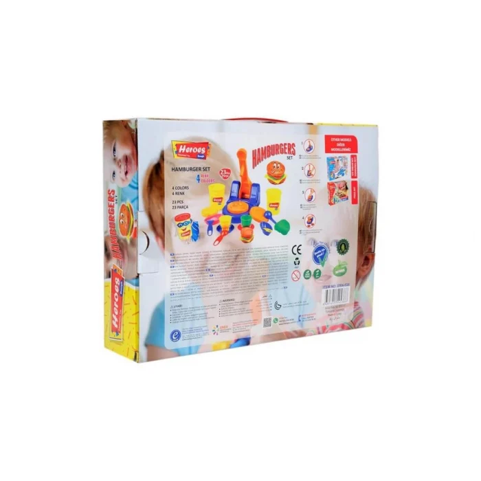ERN-538 Hamburger Oyun Hamuru Seti - Eren Oyuncak