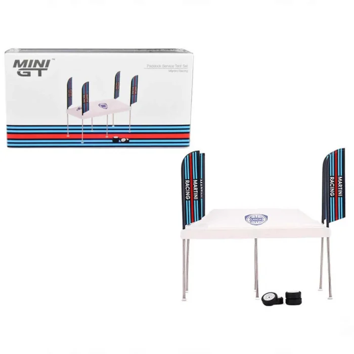 NessiWorld GT 1:64 Martini Racing Paddock Servis Çadırı Seti