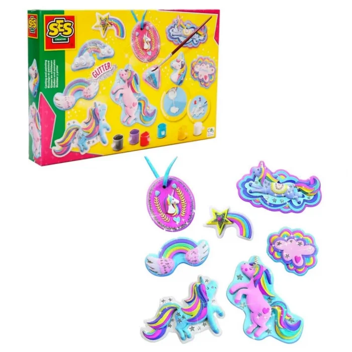 Kalıba Dök ve Boya Simli Unicorn