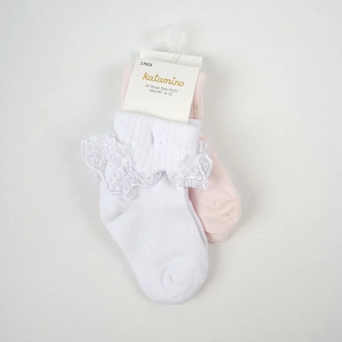 NessiWorld Akel 2li Aks. Bebek Soket Çorap K44023 (ADET FİYATIDIR)