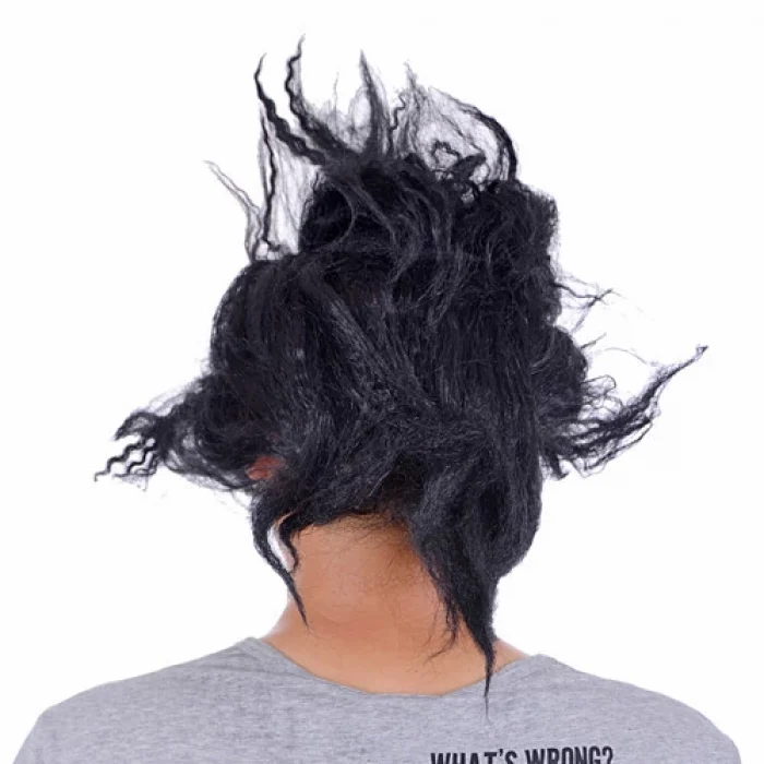 NessiWorld Dişli Korku Maskesi Saçlı Yarım Surat