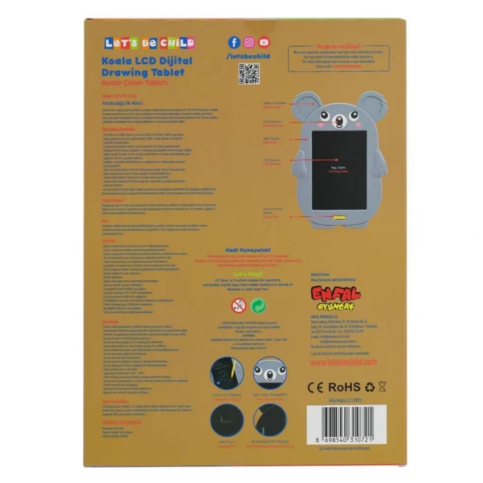 31072 Koala Çizim Tableti 8.5 inç