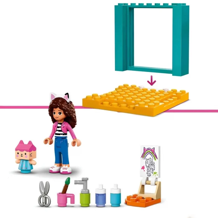 Gabby’s Dollhouse Karton Yavru Kedi ile El Sanatları 10795