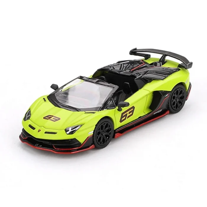 NessiWorld GT 1/64 Lamborghini Aventador SVJ 63 Roadster Verde Shock - Blister Paket