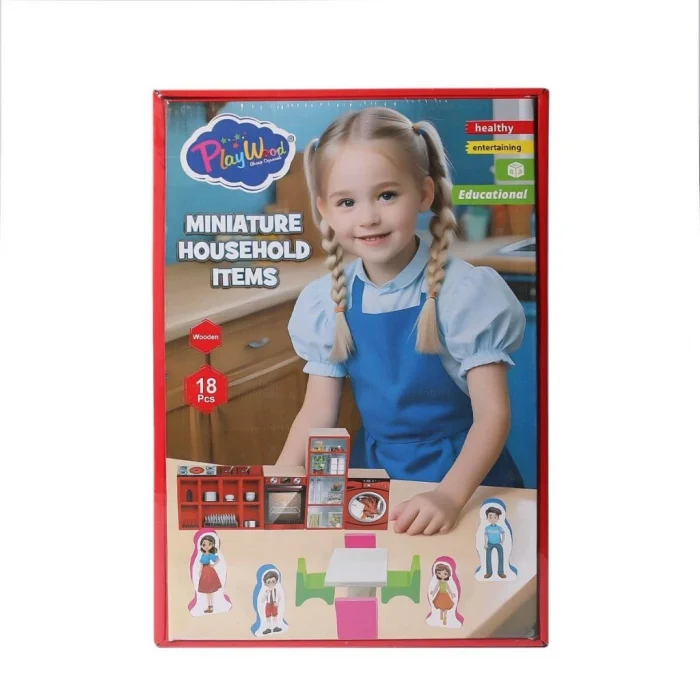 ONY-407 Ahşap Minyatür Ev Eşyaları -Oyuncak
