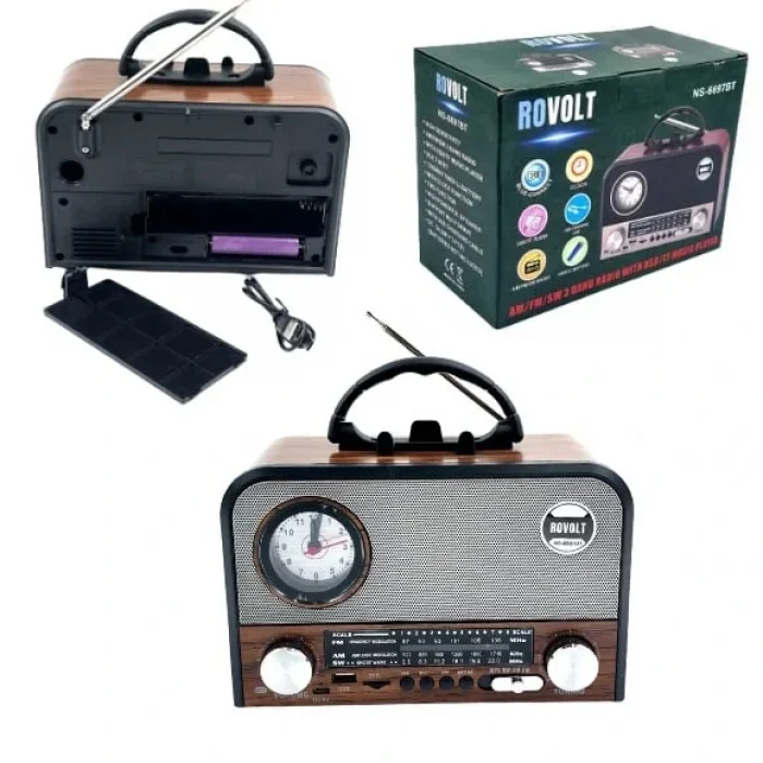 Nns Ns-6697bt Taşınabilir Bluetooth Nostaljik Radyo
