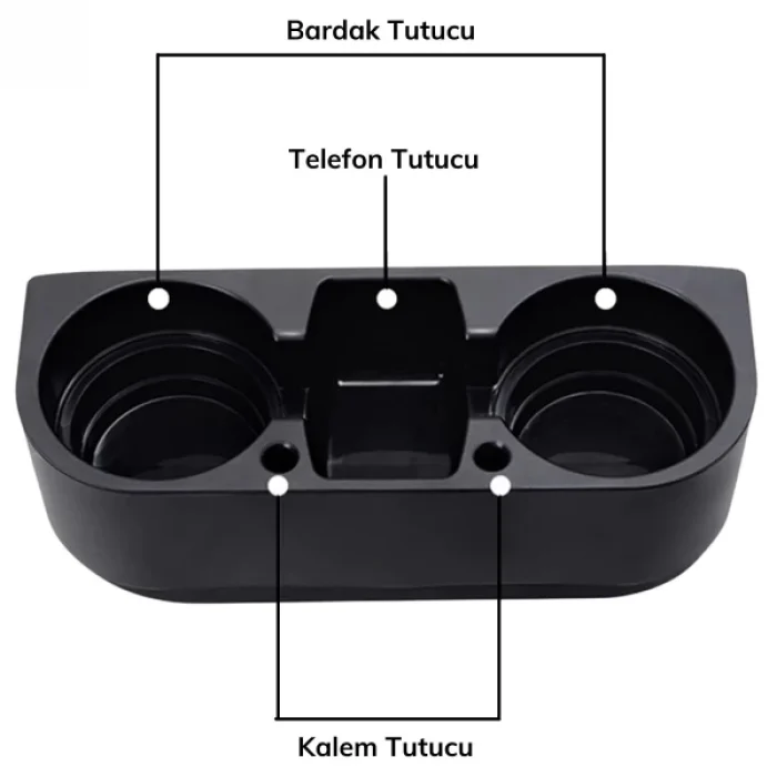 Oto Koltuk Yanı Bardak Tutucu Organizer