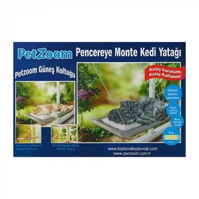 PetZoom Pencereye Monte Kedi Yatağı