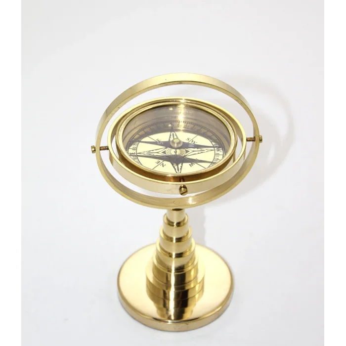 Pirinç Masa Üstü Pusula Model 1