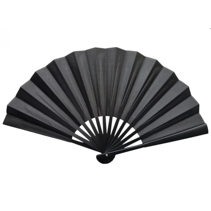 Plastik Kumaş Yelpaze 12li Siyah