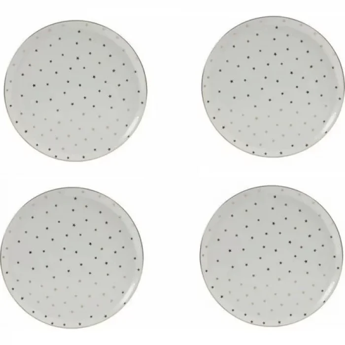 Porland Forest Yaldızlı Servis Tabağı 28cm 4lü