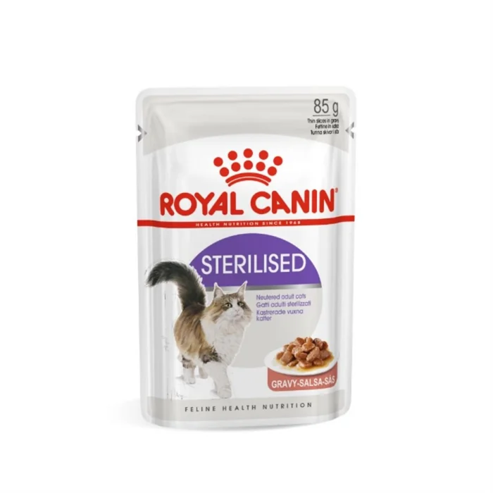 Royal Canin Gravy Sos İçinde Kısırlaştırılmış Yetişkin Kedi Konservesi 85gr