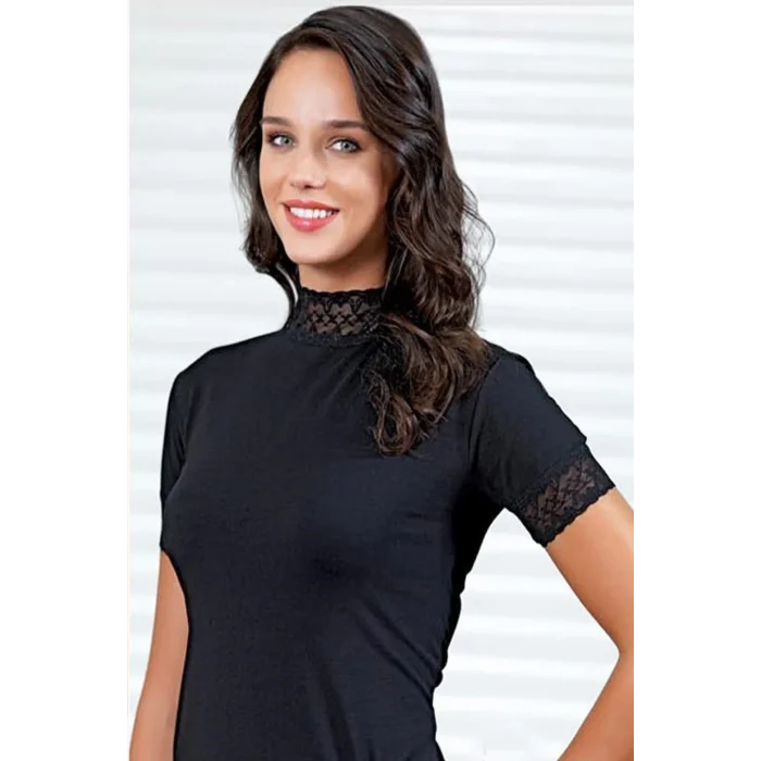 Şahinler Bayan Dantelli Yarım Kollu Atlet B629